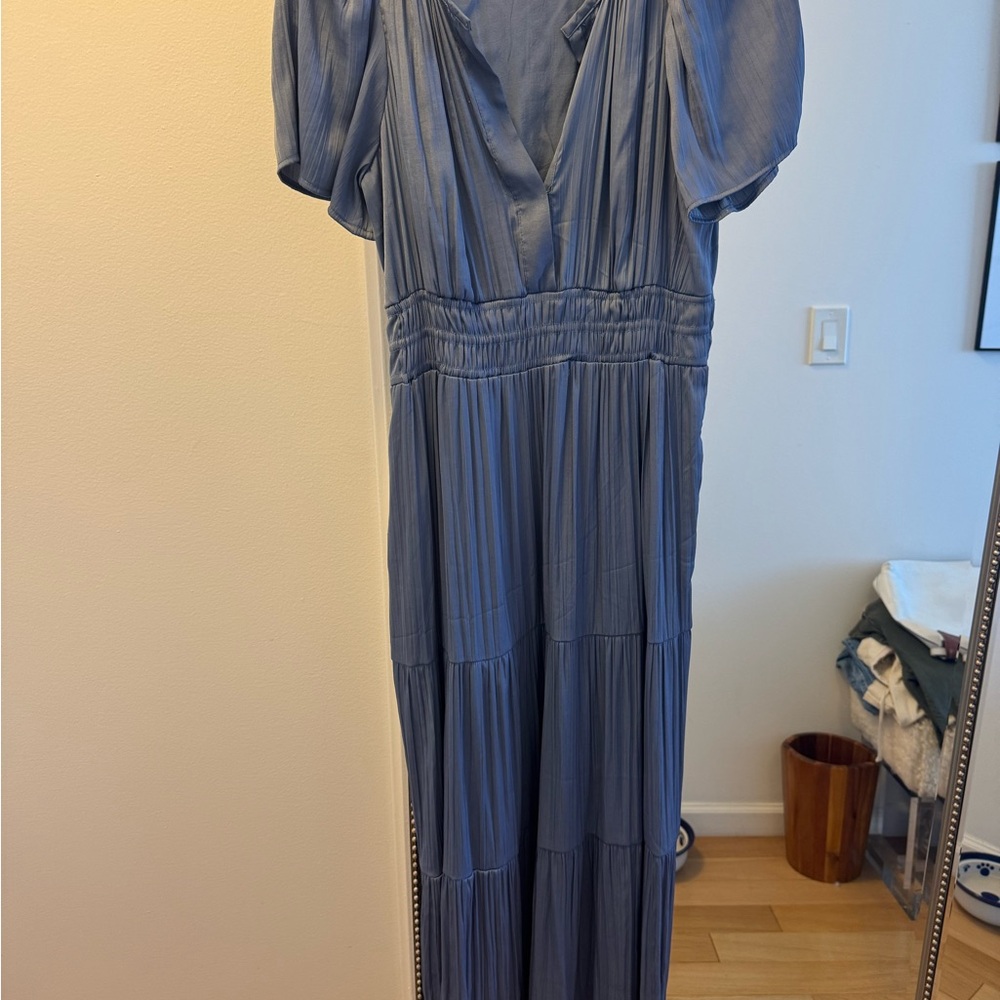 Anthropologie Blue Maxi Dress